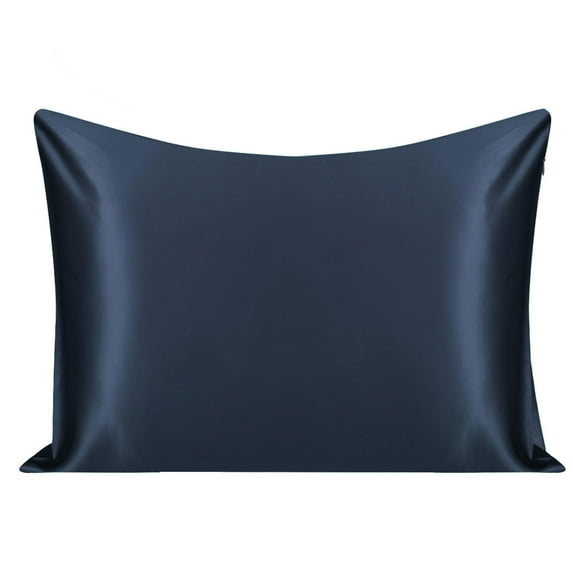Unique Bargains 22 Momme Silk Pillowcase Queen Size Navy