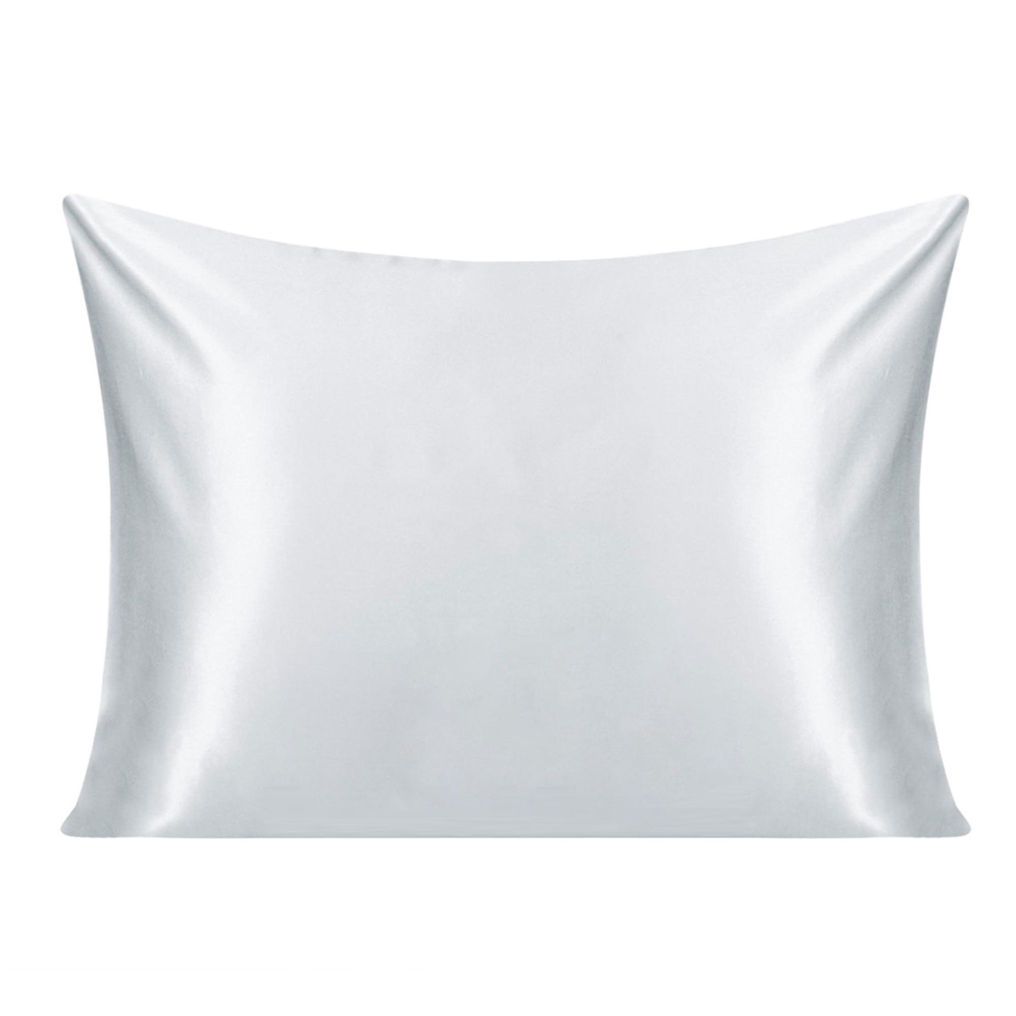Unique Bargains 22 Momme Silk Pillowcase Queen Size Silver Grey