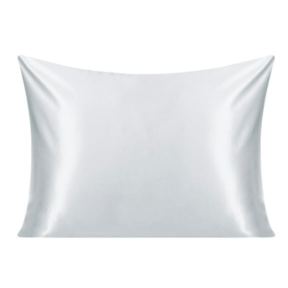 Unique Bargains 22 Momme Silk Pillowcase Queen Size Silver Grey