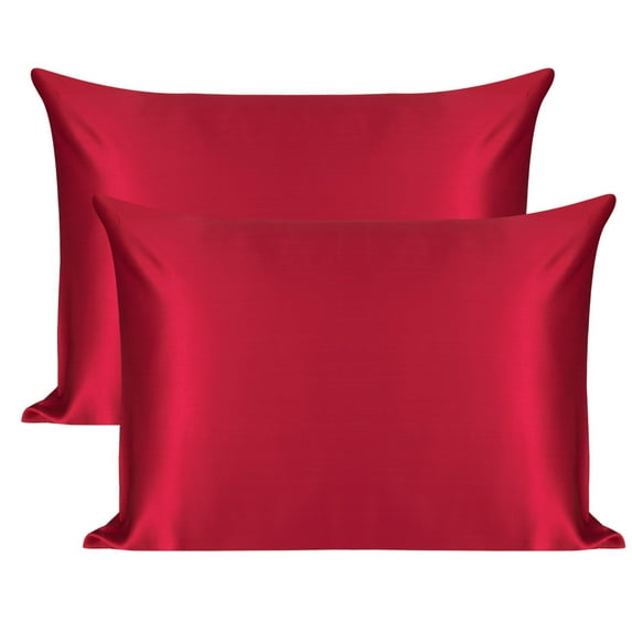 Unique Bargains 22 Momme Silk Pillowcases For Hair Skin Set Of 2 Red Queen