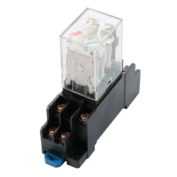 Unique Bargains 220V to 240V Coil Voltage Volt 8 Pin General Power Relay w Connector