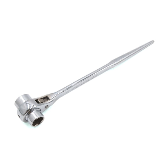 Unique Bargains 22mm x 26mm Chrome Plating Hex Drive Dual Sided Sharp Tail Podger Ratchet Wrench
