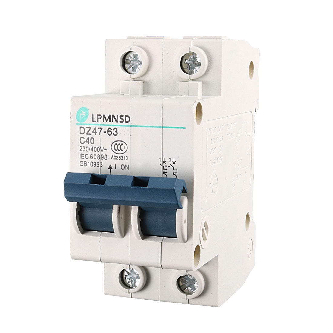 Unique Bargains  230V/400V 40A ON/OFF Switch Double Pole  Circuit Breaker 6000A
