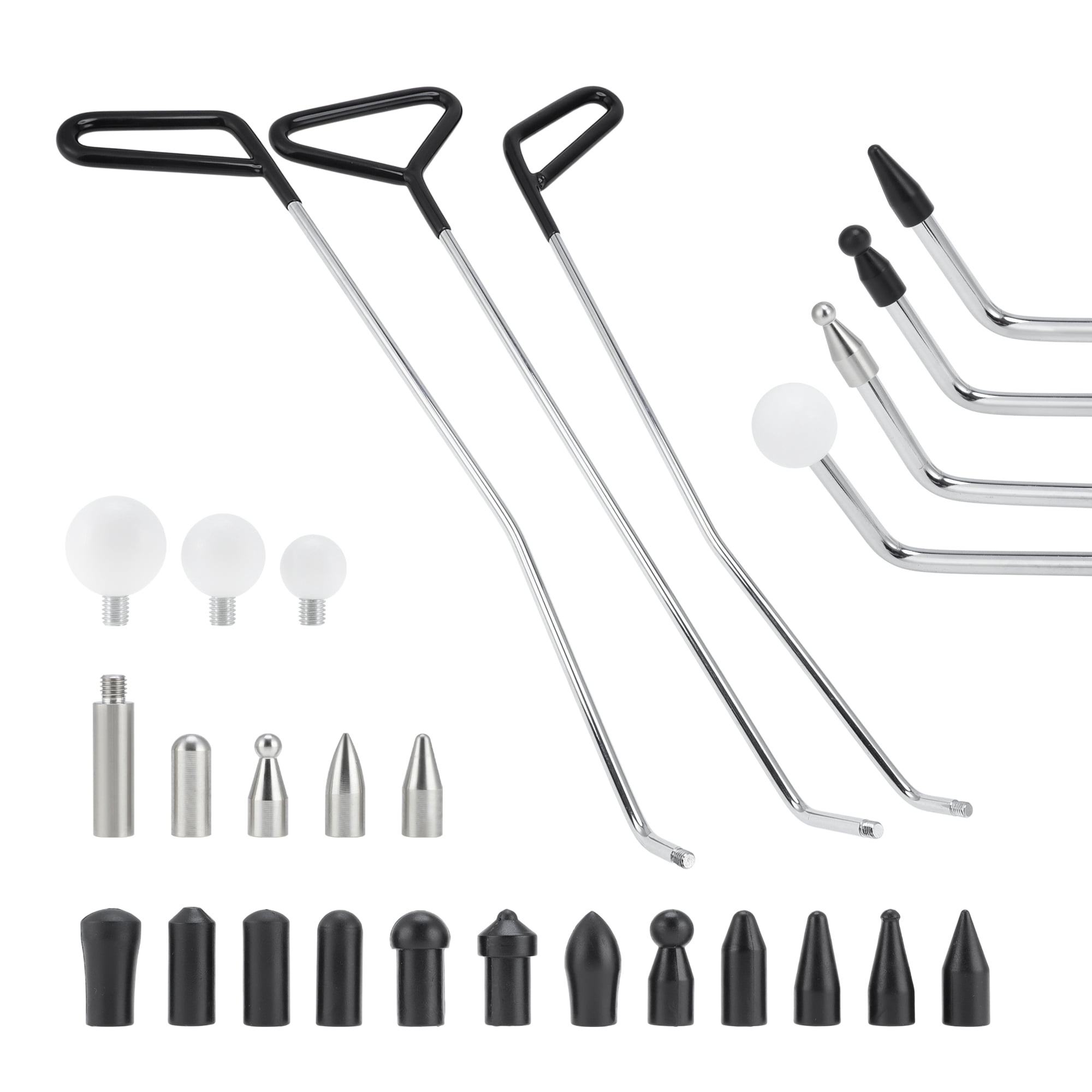 Unique Bargains 23PCS Paintless Dent Repair Tools 3 Car Dent Repair Rods and Accessories