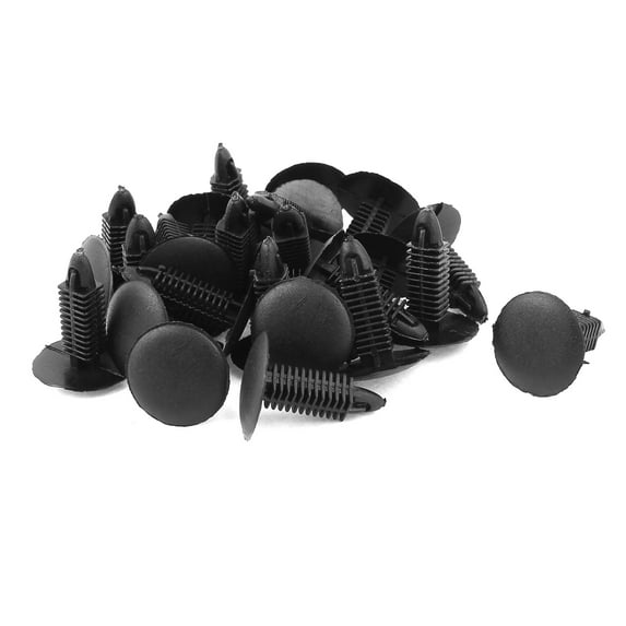 Unique Bargains 23mm Stem Length Push-Type Retainer Fasteners Clips Plastic Rivet Set 24 Pcs