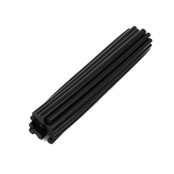 Unique Bargains 24 Pcs Black 7mm Dia Hot Melt Glue Adhesive Sticks for Electric Tool Heating