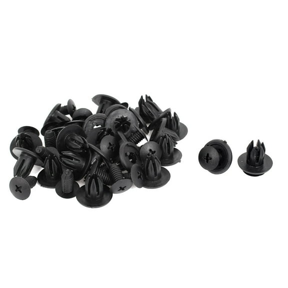 Unique Bargains 24 Pcs Bumper Wheel Arch Interior Plastic Screw Rivet Trim Clip 10mm