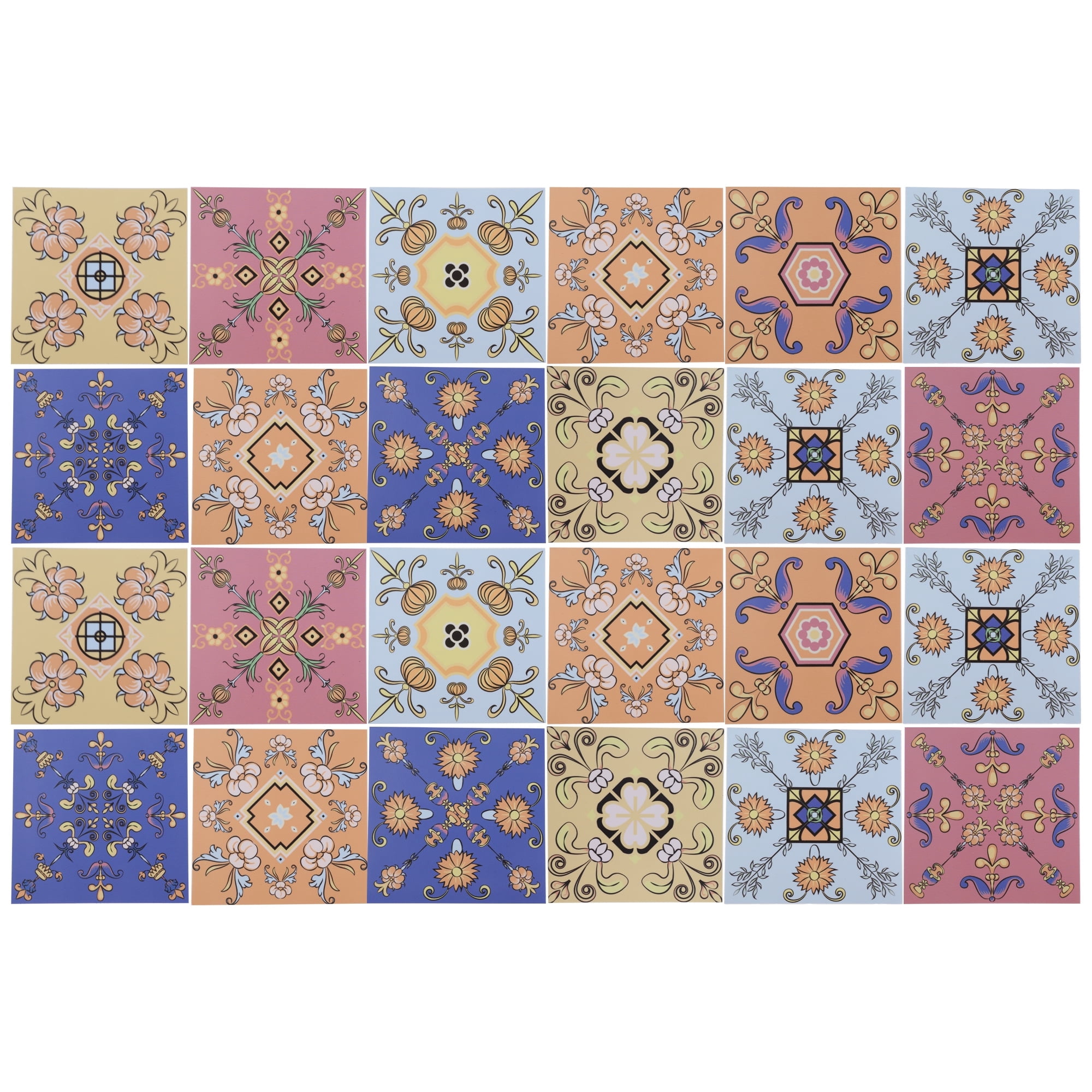 Rectangular Kitchen Tile Stickers Unique Bargains 24 Pcs Tile Stickers Wall Tile Stickers Tile Stickers ...