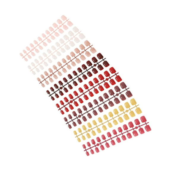Unique Bargains 240-pieces Per Set Women's Beautiful Fake Nails Assorted Color