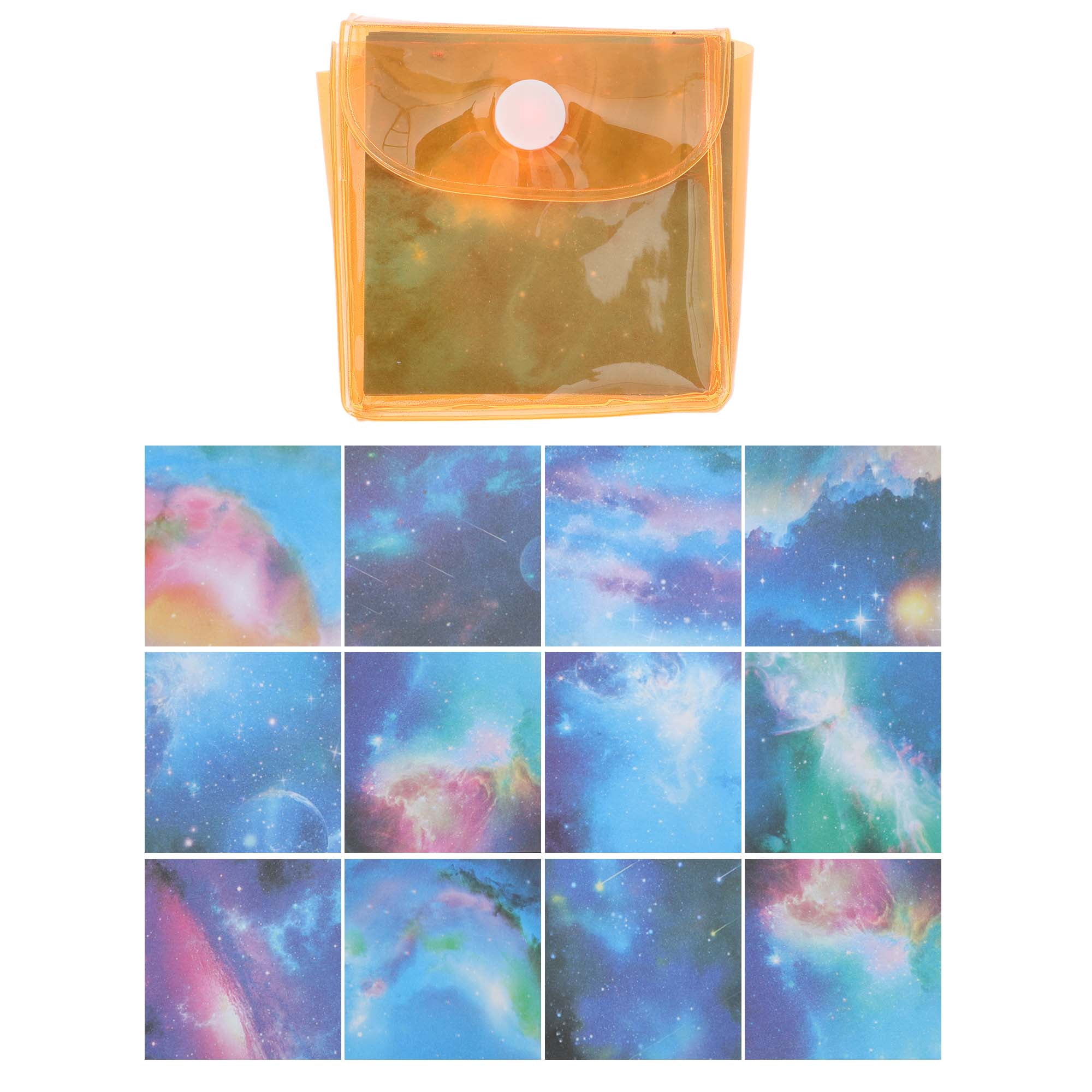 Unique Bargains 240Pcs Double-Sided Origami Paper for DIY Arts Orange