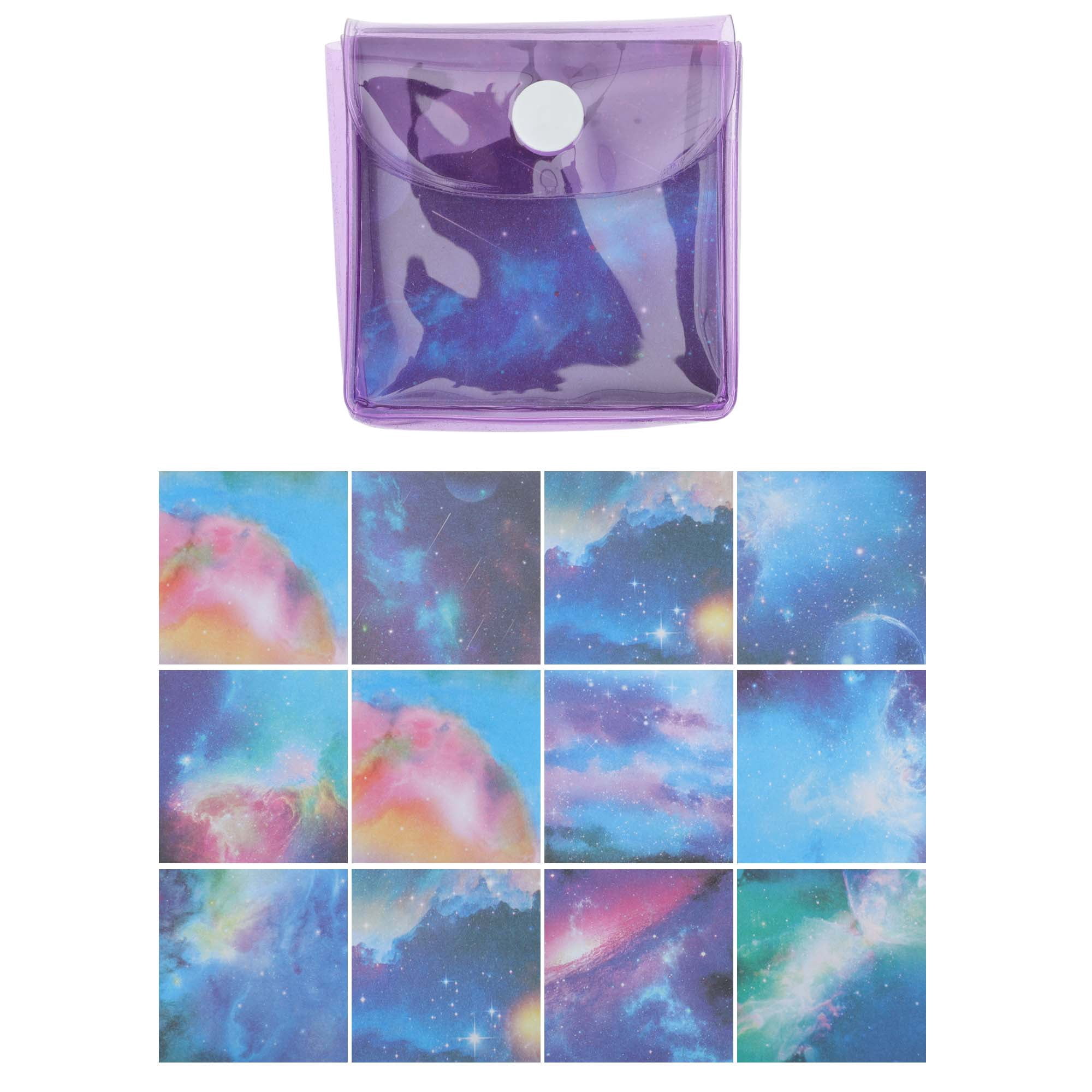 Unique Bargains 240Pcs Double-Sided Origami Paper for DIY Arts Purple