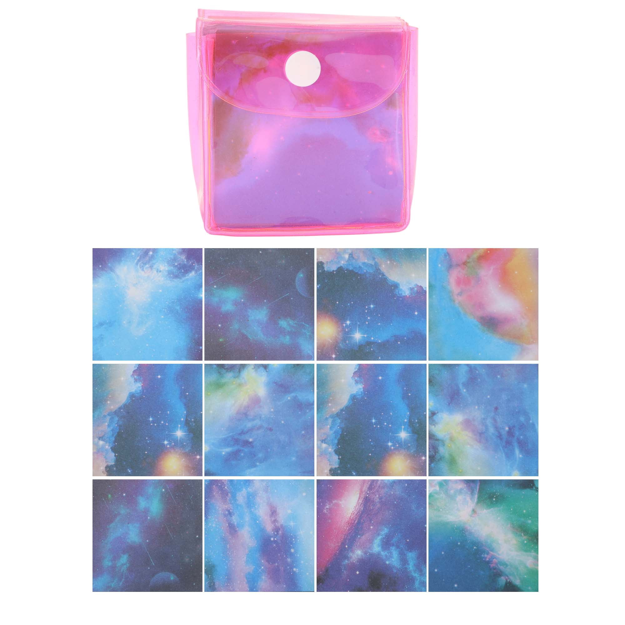 Unique Bargains 240Pcs Double-Sided Origami Paper for DIY Arts Rose Red