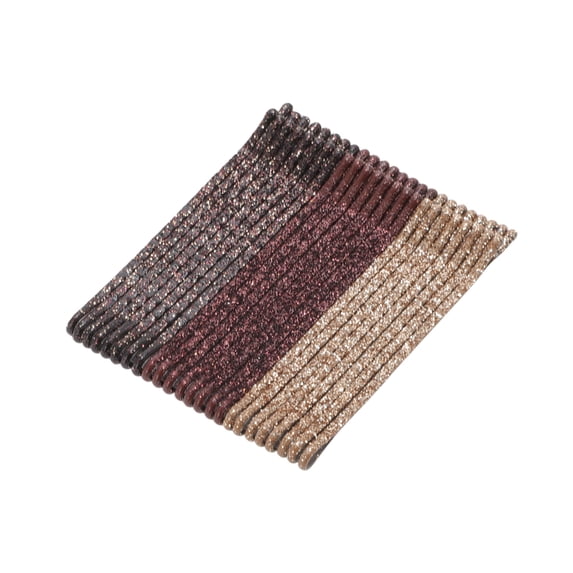 Unique Bargains 24Pcs Grace Hair Clips Hairdo Clip Set Brown