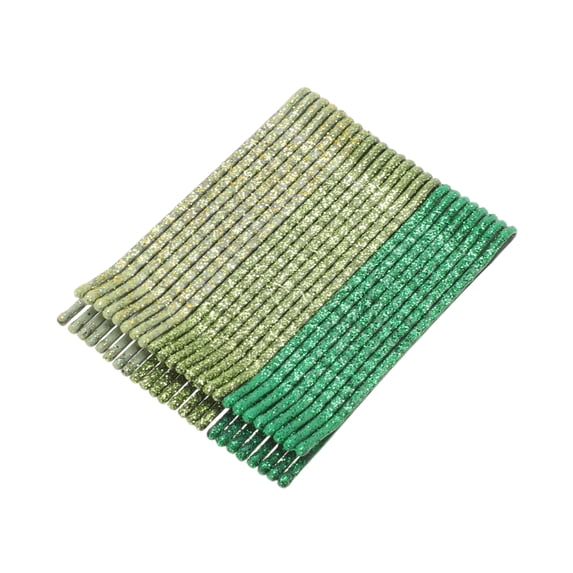 Unique Bargains 24Pcs Grace Hair Clips Hairdo Clip Set Green