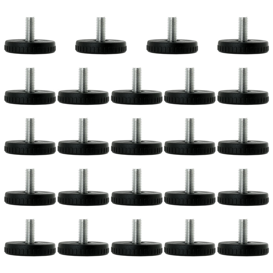 Unique Bargains 24Pcs M8 x 18 x 40mm Adjustable Leveling Feet for Chair Sofa Leg