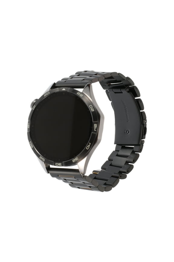 24mm Quick Release Metal Chain Watch Bands Stainless Steel Watch Strap Watch Band for Men Women Black