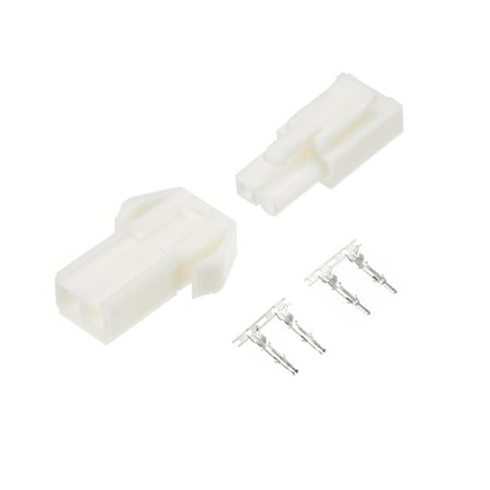 Unique Bargains 25 Pairs 4.5mm 2 Pin Male Female JST-SM Housing Crimp Terminal Connector