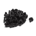 thumbnail image 1 of Unique Bargains 25 Pcs 7mm Hole Plastic Panel Trim Clips Auto Car Parts Rivet Fastener Black, 1 of 1