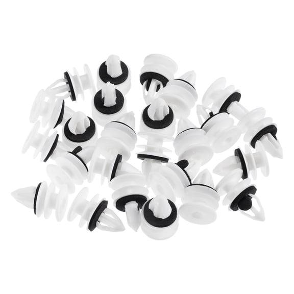 Unique Bargains 25 Pcs Door Panel Clips No.11519031 Automotive Clips for Chevrolet Plastic White