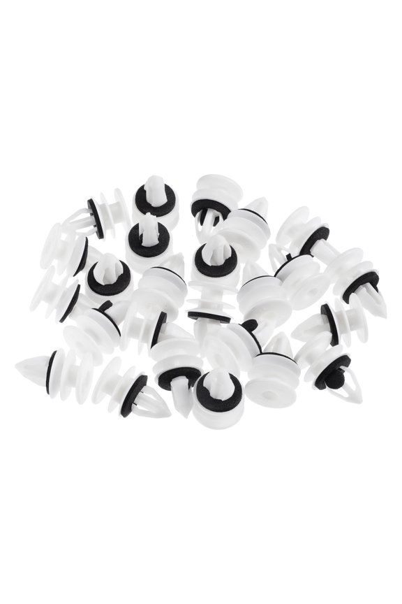 25 Pcs Door Panel Clips No.11519031 Automotive Clips for Chevrolet Plastic White