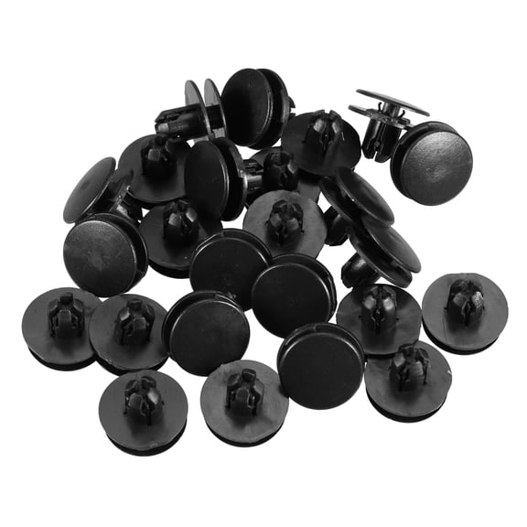 Unique Bargains 25 Pcs Fender Liner Retainer Clip Compatible for Honda Durable Plastic Black