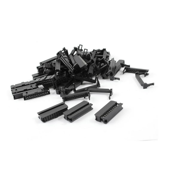 Unique Bargains 25 Pcs IDC FC-20P Double Row Connector 20 Pin Female Header 2.54mm Pitch
