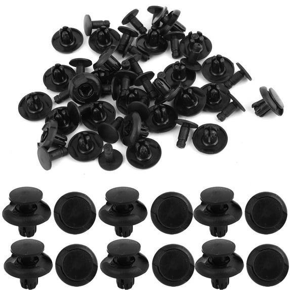 Unique Bargains 25 Pcs Plastic Push Screw Rivet Fairing Panel Fixings Clips for 8mm Hole
