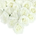 thumbnail image 1 of Unique Bargains 25 Pcs Roses Artificial Flowers Silk Fake Roses White, 1 of 5