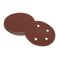 thumbnail image 1 of Unique Bargains 25 Pcs Universal Sanding Discs Round 5 Inch 5 Hole Hook and Loop Sandpaper Red Aluminum Oxide 1000 Grit, 1 of 6