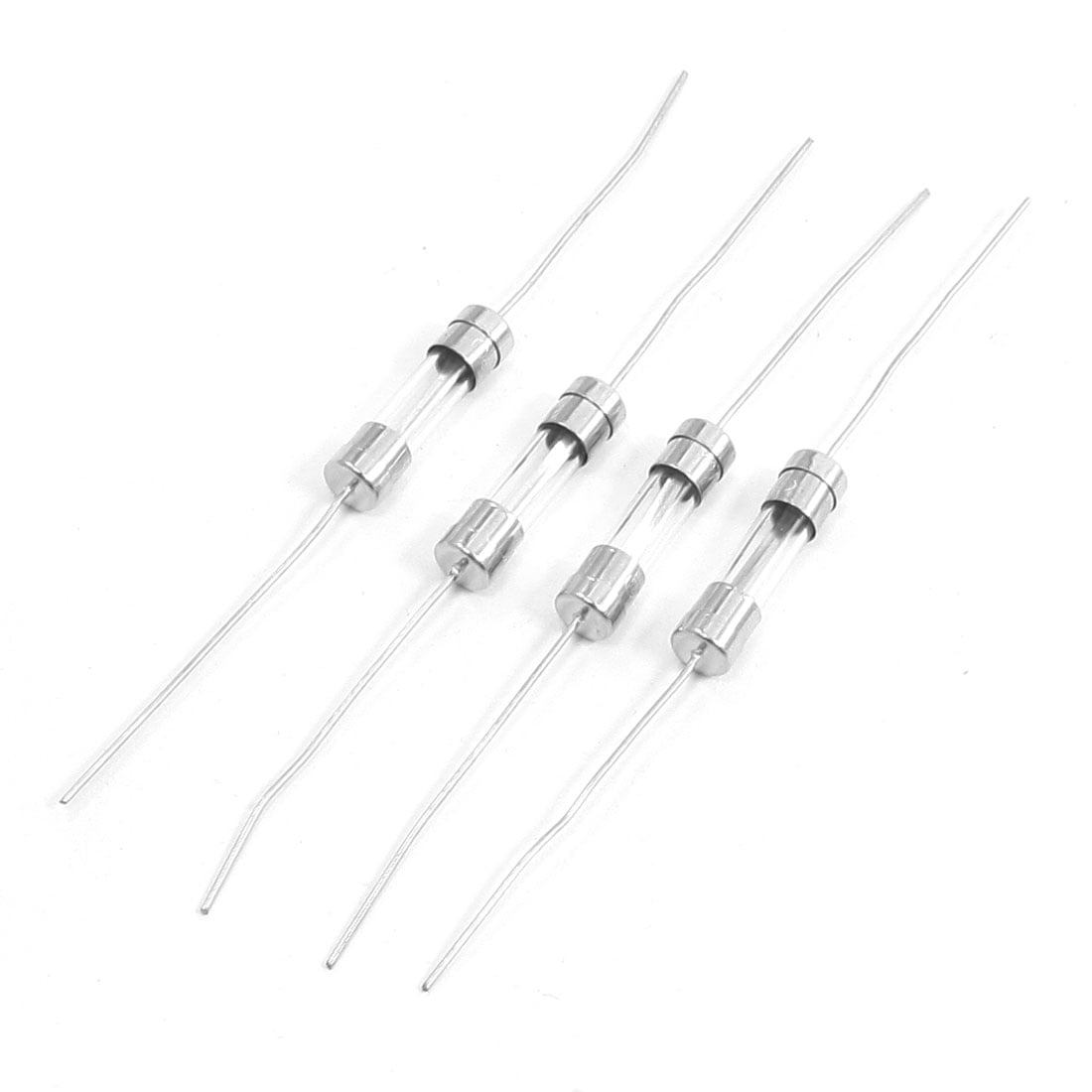 Unique Bargains 250V 12Amp 4.5mm x 22mm Axial Cylinder Fast Blow Glass Fuse Tubes 4Pcs