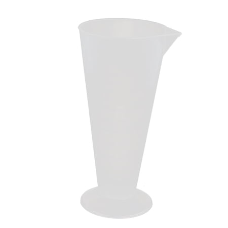 Unique Bargains 250mL Plastic Round Base Measurement Measuring Graduated Cylinder Clear