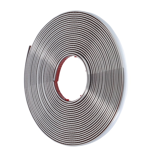 Unique Bargains 25ft Automotive Trim Car RV Door Window Bumper Side Body Trim Strip Scratch Proof 1/4" 6mm Silver Tone