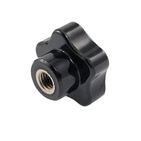 Unique Bargains 25mm Height 10mm Female Thread Dia Black Star Knob New
