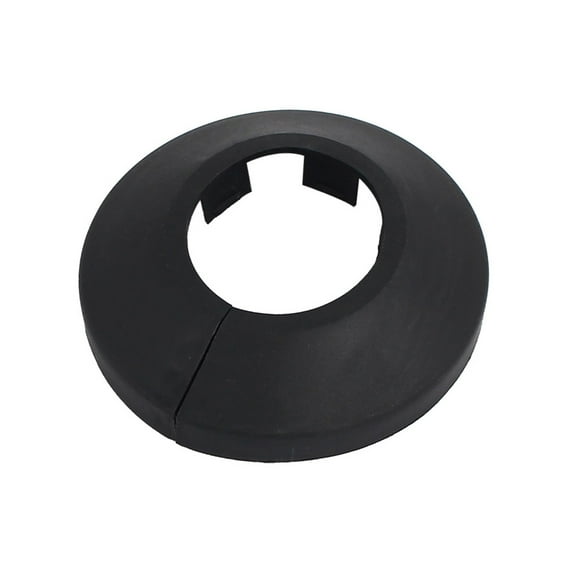 Unique Bargains 25mm Plastic Wall Flange Radiator Water Pipe Cover Black