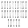 thumbnail image 1 of Unique Bargains 25pcs Car 12A Quick Blow Glass Tube Fuses Breaking Voltage 250V 6x30mm 0.24x1.18 Inch Fuse Glass Tubes, 1 of 6