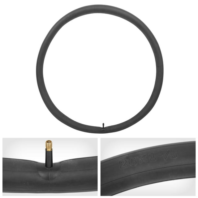Unique Bargains 26" Bicycle Tire Tube 26" x 13/8 Bike Inner Tube Black