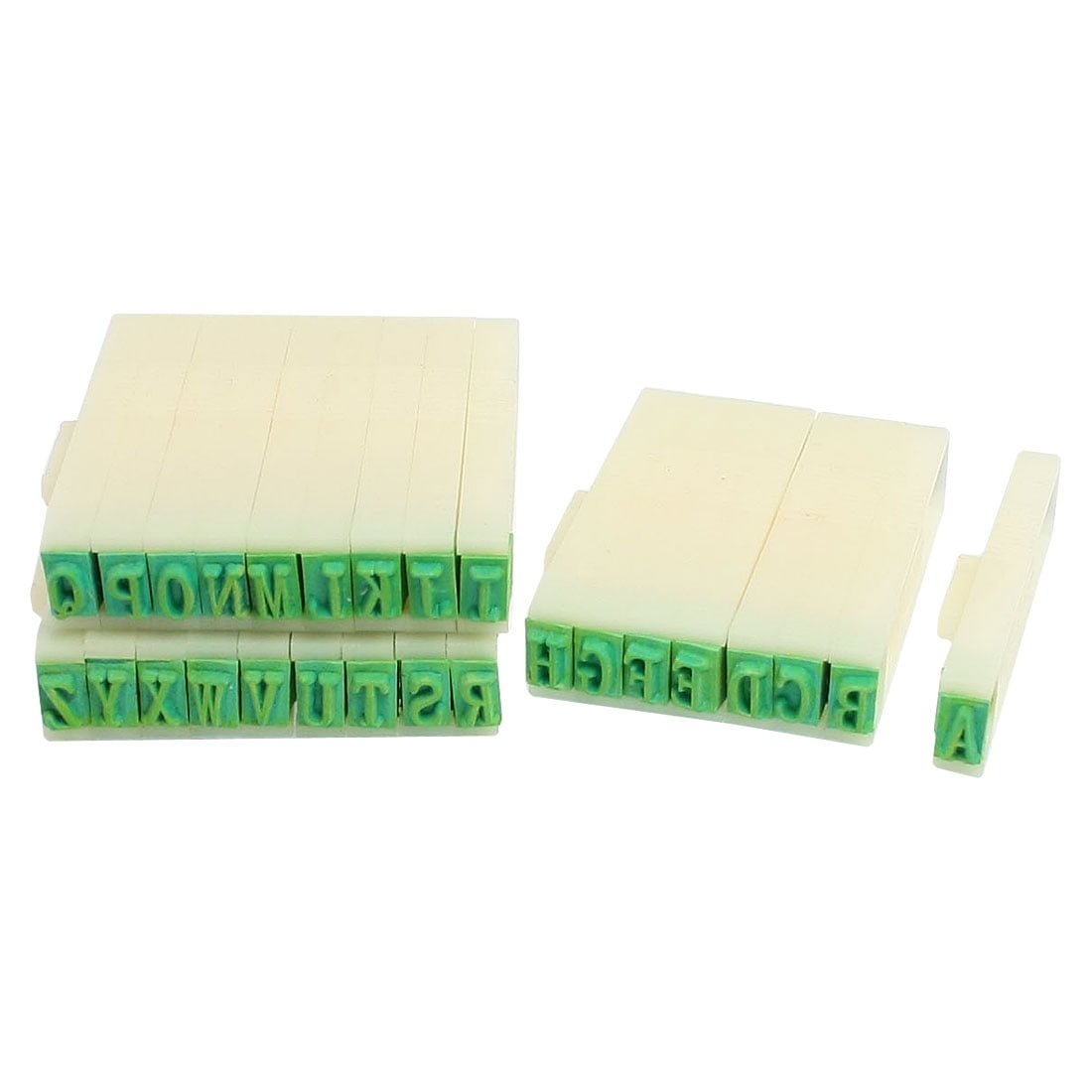 Unique Bargains 26 Letters Alphabet Stamp, Detachable Plastic Rubber ...