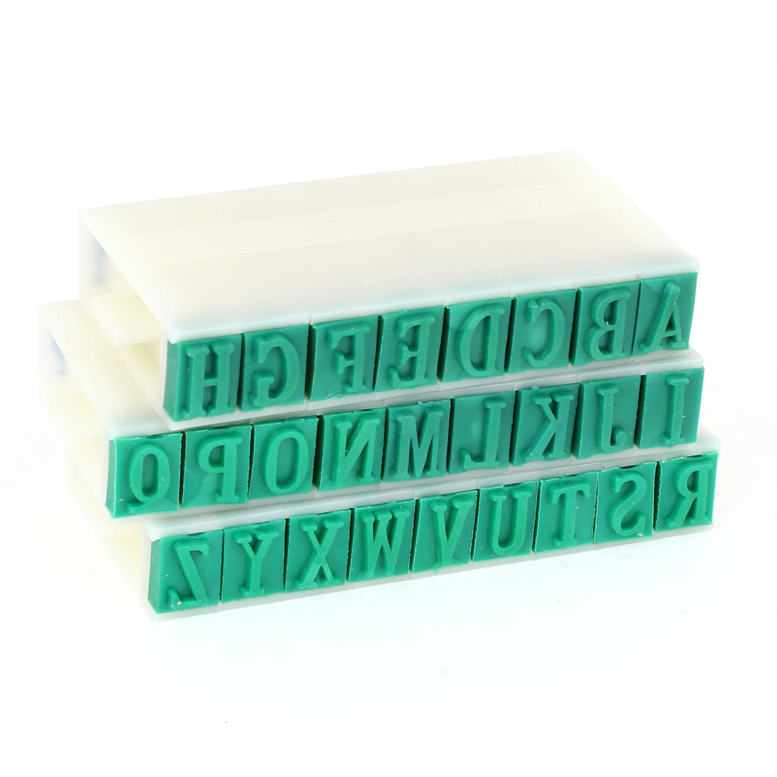Unique Bargains 26 Letters Plastic Rubber Detachable Alphabet Stamp ...