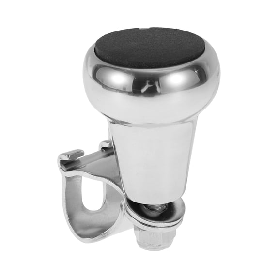 Unique Bargains 26mm Car Steering Wheel knob Microphone Vehicle Steering Wheel Rotator Ball for SUV Pickup Trucks Semi-Trailers Vans Boats Graphite Black 1 Pc