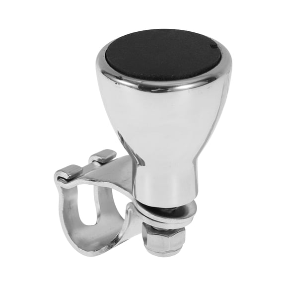 Unique Bargains 26mm Car Steering Wheel knob Wine Glass Vehicle Steering Wheel Rotator Ball for SUV Pickup Trucks Semi-Trailers Vans Boats Graphite Black 1 Pc