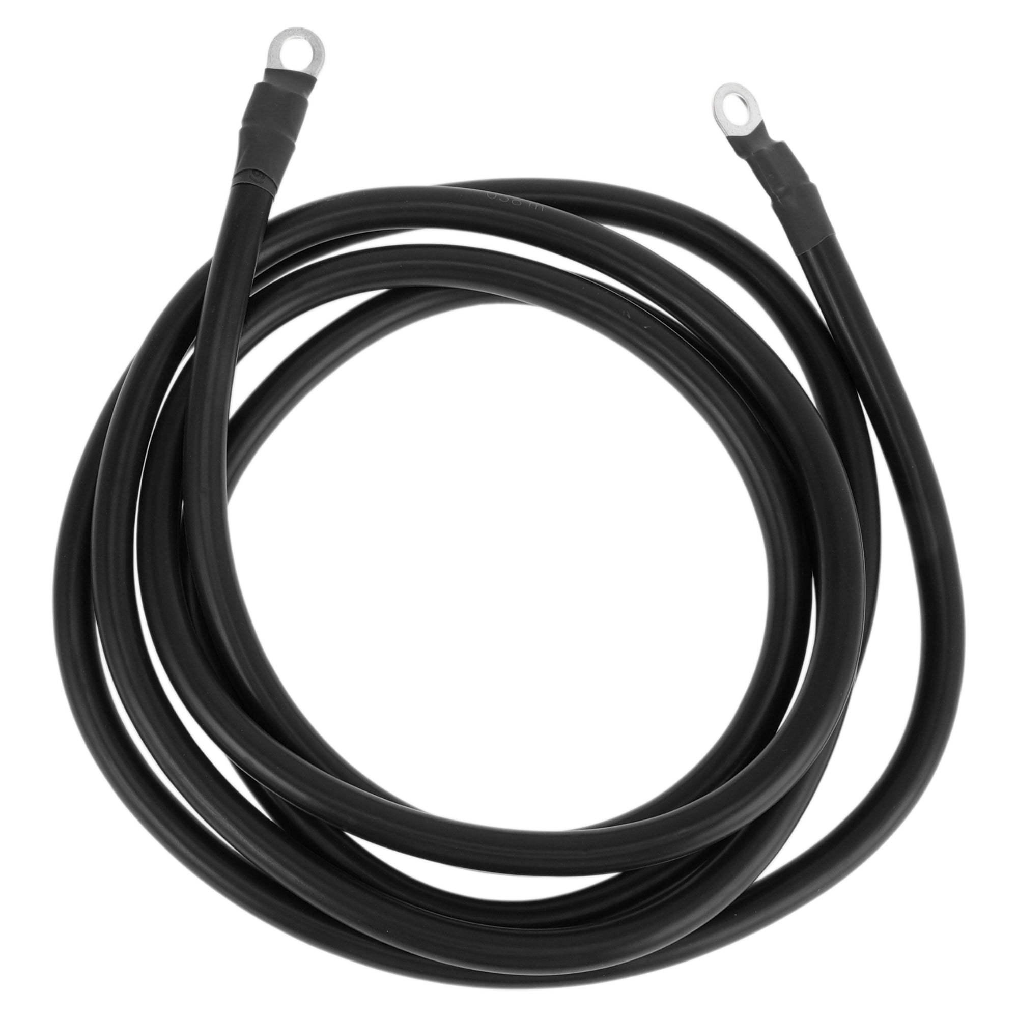 Unique Bargains 270cm 4AWG Battery Inverter Cable 5/16" Battery Cable Tinned Copper Black