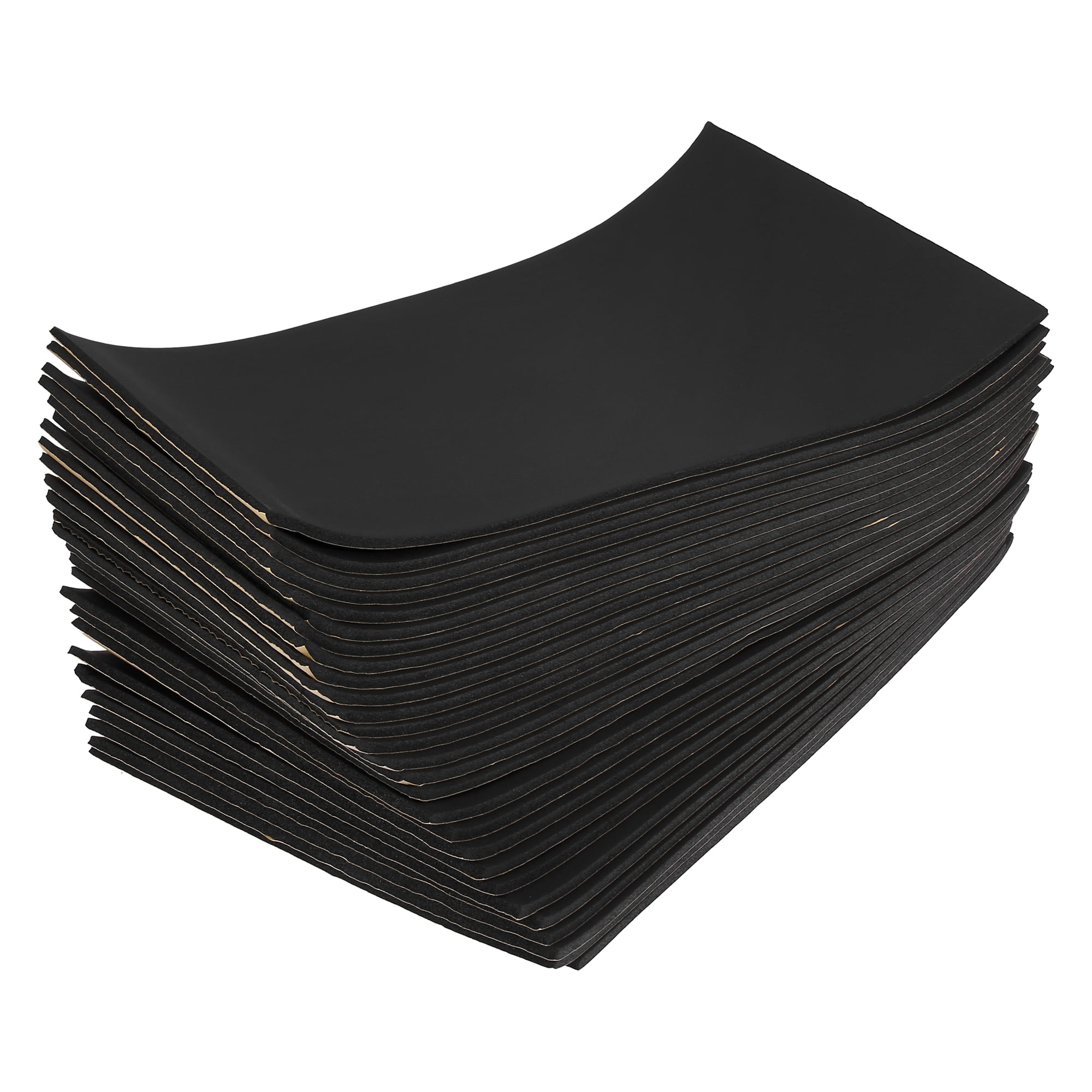 Unique Bargains 27pcs Car Sound Deadener Insulation Mat Cotton Blend 5mm 197mil