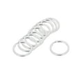 thumbnail image 1 of Unique Bargains 28mm Dia Silver Tone Metal Split Loop Key Rings Holders Keyring 10 Pcs, 1 of 1