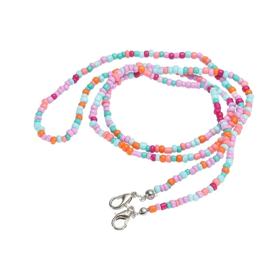 Unique Bargains 29' Beaded Eyeglass Chain Sunglasses Strap Holder Eyewear Retainer Chain, Pink