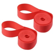 Unique Bargains 2pcs Bike Bicycle Wheel Rim Strip Rim Tape Liner Inner Tube Protection Band Pair Red 29"