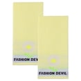 thumbnail image 1 of Unique Bargains 29" x 13" Floral Decorative Absorbent Hand Towels Yellow 2pk, 1 of 8
