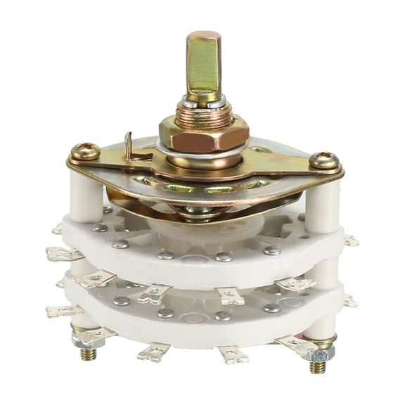 Unique Bargains 2P10T 2 Pole 10 Position 2-Deck Band Channel Rotary Switch Selector