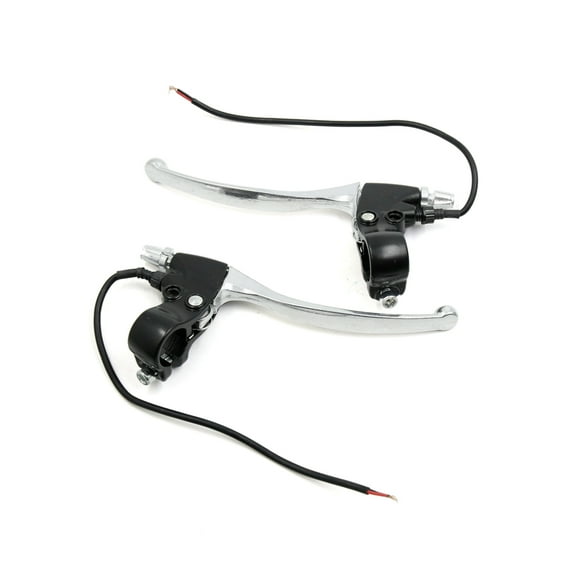 Unique Bargains 2PCS 22mm Silver Tone Aluminum Alloy Motorcycle Handlebar Brake Clutch Levers