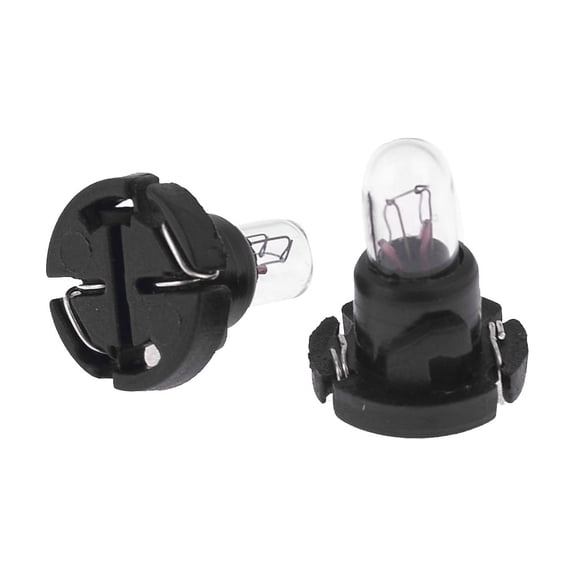 Unique Bargains 2PCS Car DC 12V T4.7 Warm White Side Tail Turn Signal Light Bulb Black