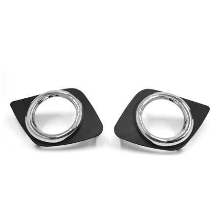 Unique Bargains 2PCS Fog Light Frame Cover Front Left Right Drive Side for 2009-2012 RAV4